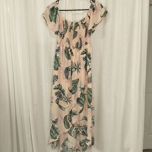 Petal Pink Floral‎ Feminine Sundress Womens Size S Flowy Fairy Romantic Airy